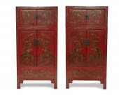 A PAIR OF LARGE CHINESE CABINE