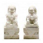 A PAIR OF LARGE CHINESE MARBLE