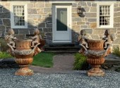 A pair of large, elaborate vin