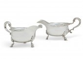 A PAIR OF LARGE GEORGE II SILV