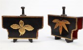 A PAIR OF LARGE JAPANESE LACQU