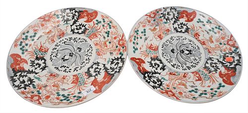 A PAIR OF LARGE JAPANESE
