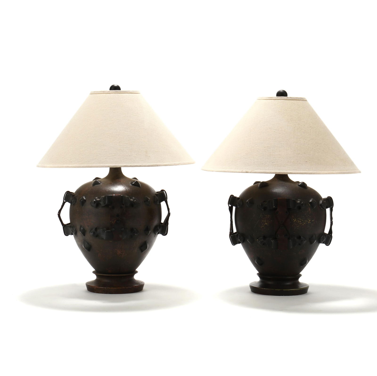 A PAIR OF LARGE MEDIEVAL STYLE
