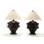 A PAIR OF LARGE MEDIEVAL STYLE