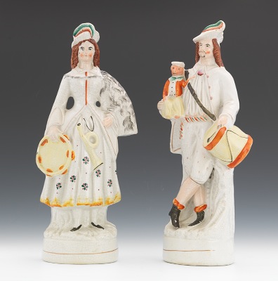 A Pair of Large Musicians A