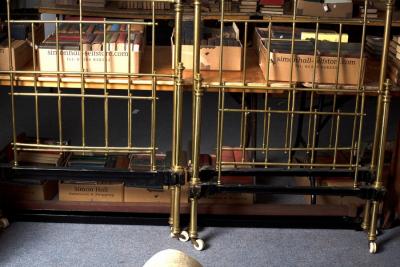 A pair of late 19th Century brass
