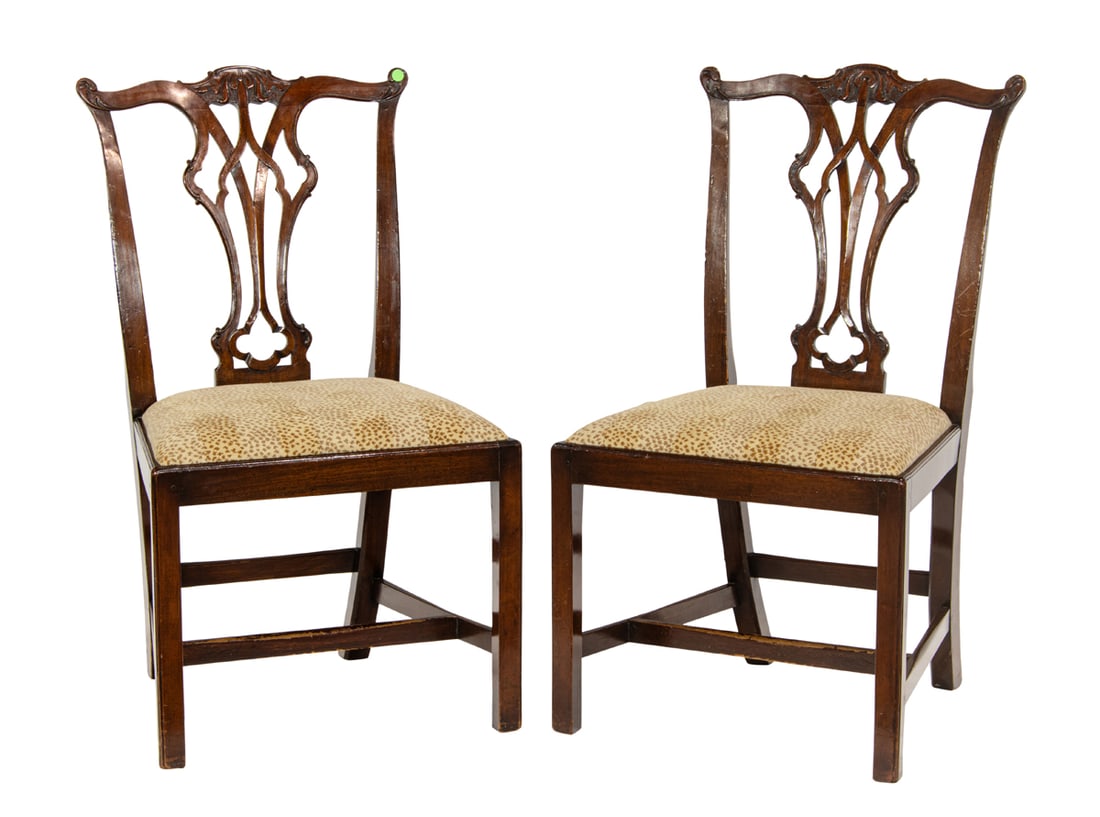 A PAIR OF LATE GEORGIAN CHIPPENDALE