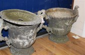 A pair of lead twin handled ga