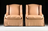 A PAIR OF LEGGETT & PLATT TAN