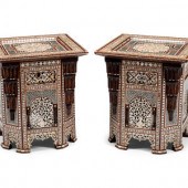 A Pair of Levantine Marquetry