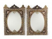 A PAIR OF LEVANTINE SHELL INLA