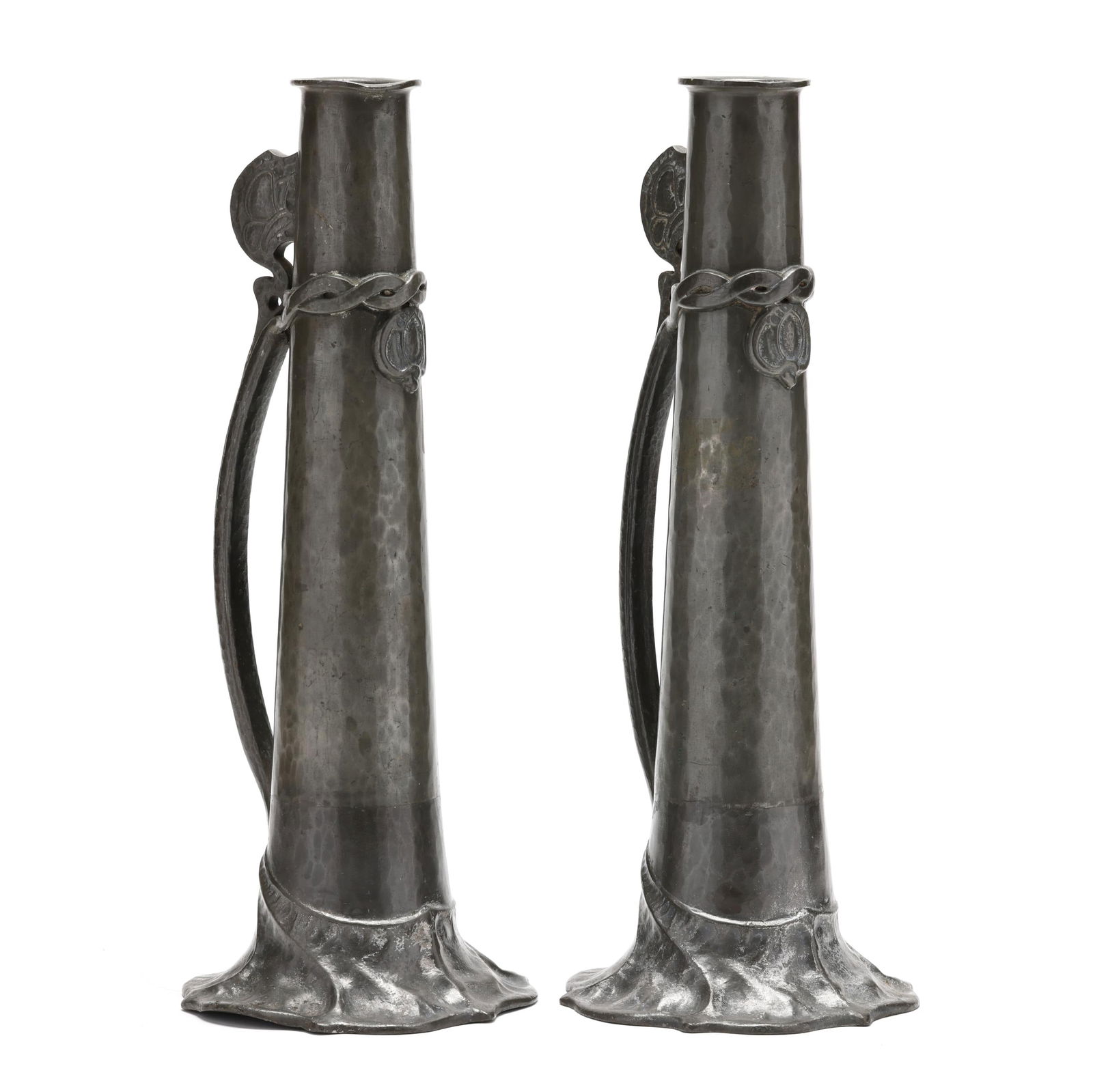 A PAIR OF LIBERTY PEWTER