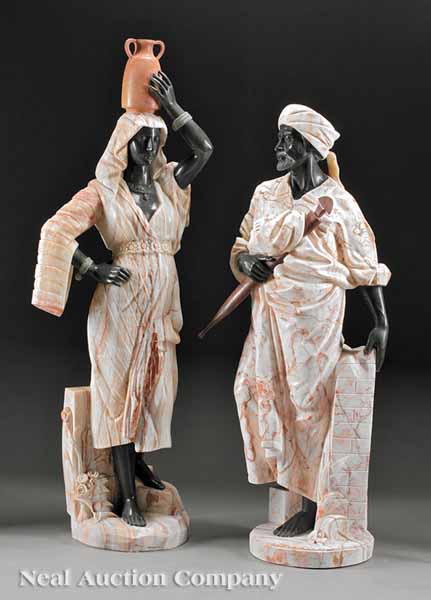 A Pair of Life Size Onyx and