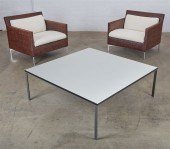 A PAIR OF LIGNE ROSET WOVEN LO