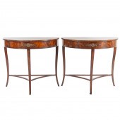 A PAIR OF LLOYD BUXTON MAHOGAN