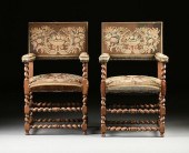 A PAIR OF LOUIS XIII STYLE NEE