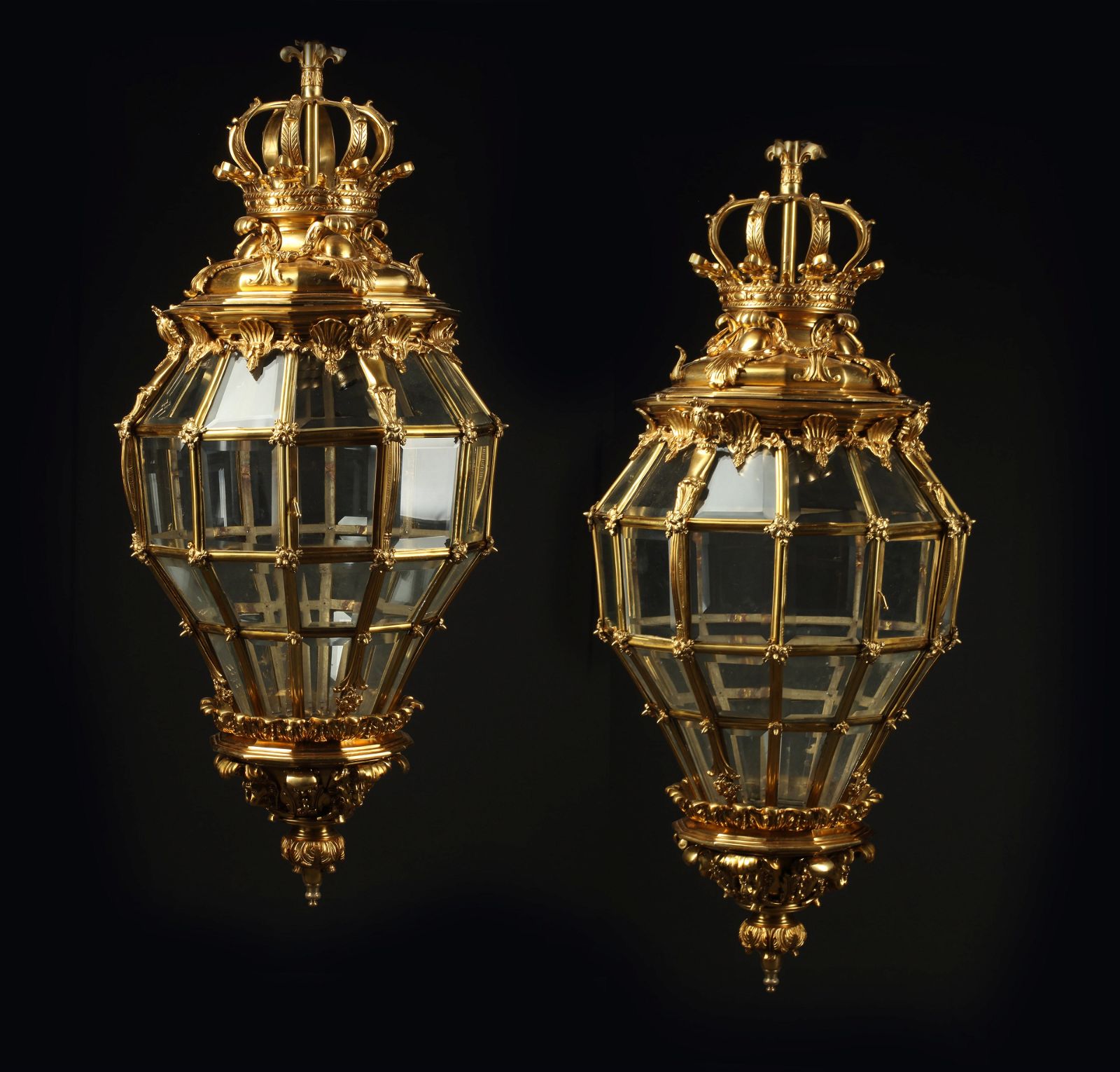 A PAIR OF LOUIS XIV STYLE BRONZE
