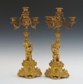 A Pair of Louis XV Style Ormol