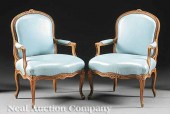 A Pair of Louis XV Carved Waln