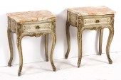A PAIR OF LOUIS XV STYLE GILT