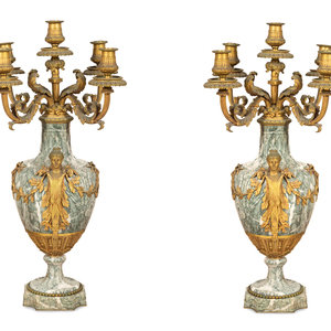A Pair of Louis XV Style Gilt