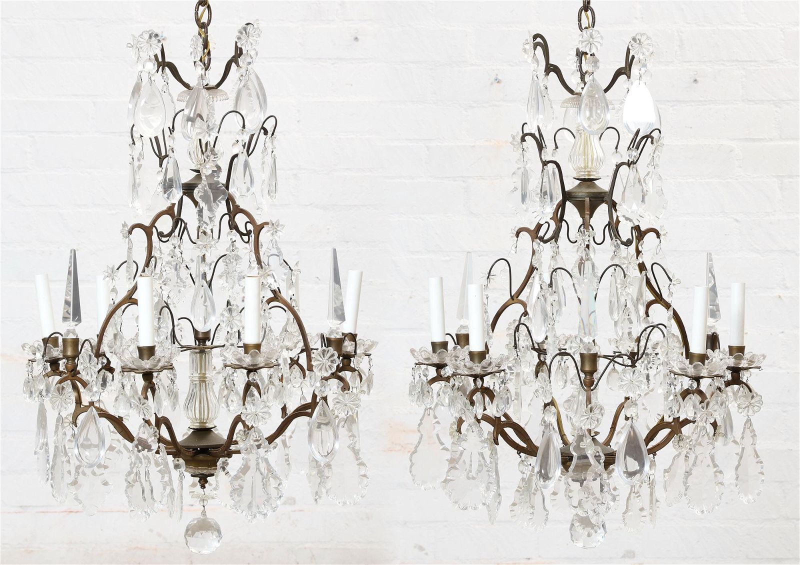 A PAIR OF LOUIS XV STYLE SIX
