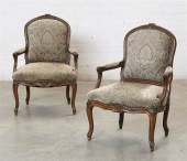 A PAIR OF LOUIS XV STYLE  WALN