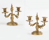 A PAIR OF LOUIS XV STYLE GILT
