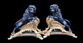 A PAIR OF LOUIS XV STYLE ORMOL