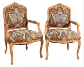 A PAIR OF LOUIS XV FAUTEUILSA
