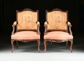 A PAIR OF LOUIS XV STYLE FLORA