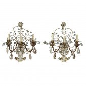 A PAIR OF LOUIS XV STYLE GILT-