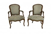 A PAIR OF LOUIS XV STYLE UPHOL