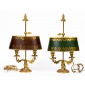 A PAIR OF LOUIS XV STYLE GILT
