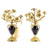 A PAIR OF LOUIS XV STYLE GILT