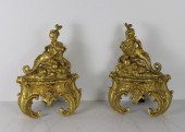 A PAIR OF LOUIS XV STYLE GILT