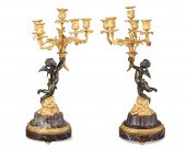 A PAIR OF LOUIS XV-STYLE GILT-