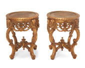 A PAIR OF LOUIS XV-STYLE GILTW
