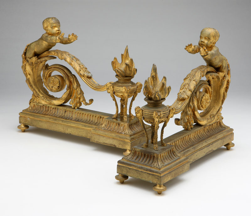 A pair of Louis XVI style ormolu