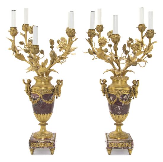 A Pair of Louis XVI Style Gilt