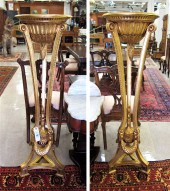 A PAIR OF LOUIS XVI STYLE GILT