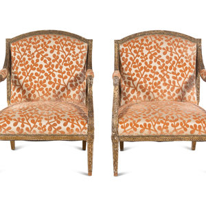 A Pair of Louis XVI Style Carved