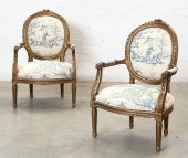 A PAIR OF LOUIS XVI STYLE GILT