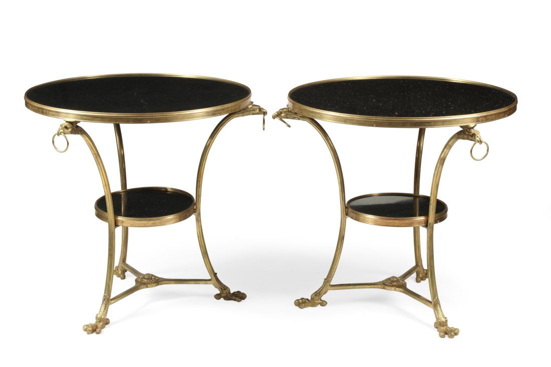 A PAIR OF LOUIS XVI STYLE GILT