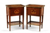 A PAIR OF LOUIS XVI STYLE WALN