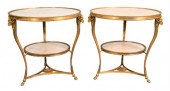 A PAIR OF LOUIS XVI STYLE GILT