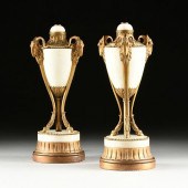A PAIR OF LOUIS XVI STYLE GILT