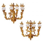 A PAIR OF LOUIS XVI STYLE GILT