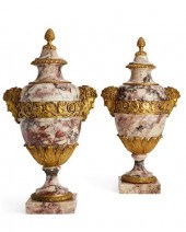 A PAIR OF LOUIS XVI STYLE BRON