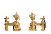 A PAIR OF LOUIS XVI GILT BRONZ